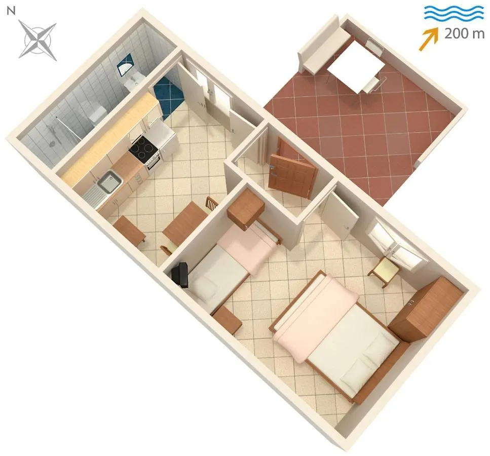 Konukevi Apartments And Rooms With Parking Space Mali Lošinj
